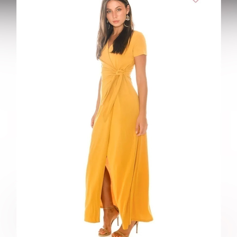Heartloom | NWT Mustard Yellow Wrap Dress Size XS
